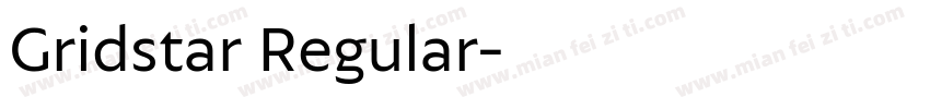 Gridstar Regular字体转换
